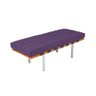 Banco Capri Barcelona 1,50m Suede Roxo Cor Roxo - 1