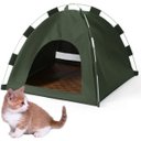 Ver imagem 1 de Tenda Cabana Caminha Casinha Gato Cachorro Arranhador Ninho Animais Estimaçao Portatil Barraca Porta