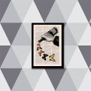 Ver imagem 1 de Quadro Garrafa de Vinho com Borboletas 33x24cm - com vidro:Madeira branca