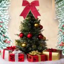 Ver imagem 7 de Laço Natal Enorme Decoraçao Arvore Porta Janela Casa Loja Fim de Ano Festa Comemoraçao Ornamentaçao 