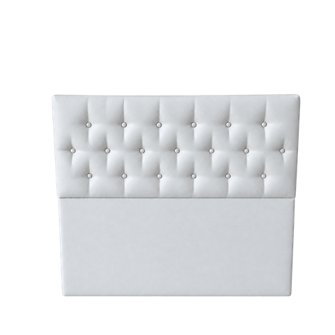 Cabeceira de Cama King:Corino Branco/King