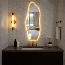 Ver imagem 3 de Espelho Orgânico 90cm Led Amarelo – Destaque Luxuoso para Banheiros e Lavabos