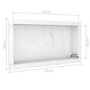 Ver imagem 3 de Nicho para Banheiro em Porcelanato Polido Tradicional 60x30cm 