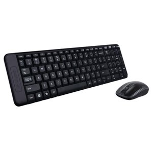 Teclado e Mouse Wireless Logitech MK220 USB Preto sem Fio