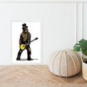 Ver imagem 2 de Quadro Chewbacca Rock 33x24cm - com Vidro:madeira Branca