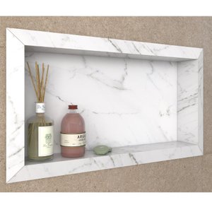 Nicho para Banheiro em Porcelanato Polido Diamante 40x30cm 