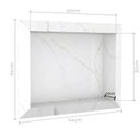 Ver imagem 3 de Nicho para Banheiro em Porcelanato Polido Diamante 40x30cm 