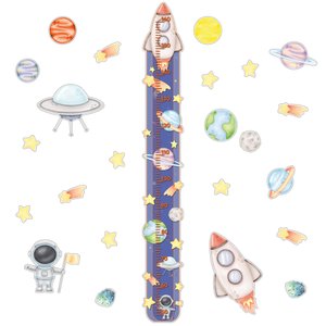 Régua Crescimento e Adesivos Decorativo Infantil Astronauta