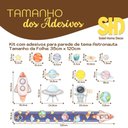 Ver imagem 3 de Régua Crescimento e Adesivos Decorativo Infantil Astronauta