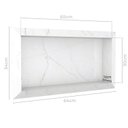 Ver imagem 3 de Nicho para Banheiro em Porcelanato Polido Diamante 60x30cm