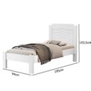 Ver imagem 3 de Cama Solteiro 100% MDF 195x103x94cm Sofia Branco