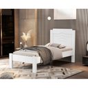Ver imagem 1 de Cama Solteiro 100% MDF 195x103x94cm Sofia Branco