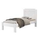 Ver imagem 2 de Cama Solteiro 100% MDF 195x103x94cm Sofia Branco