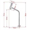 Ver imagem 2 de Cuba Quadrada 35cm Dourado Real + Valvula + Torneira Metal