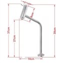 Ver imagem 2 de Cuba Quadrada 35cm Dourado Real + Valvula + Torneira Metal