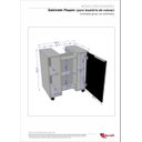 Ver imagem 4 de Gabinete Armário Banheiro Para Pia De Coluna Pequin 1 Porta:Branco