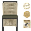 Ver imagem 3 de Mesa Bistro e 4 Banquetas Roma Preta Corda Náutica 13 Rami