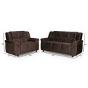 Ver mais imagens de Conjunto Sofá 2 e 3 Lugares Suede Marrom Cordoba 184cm