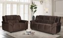 Ver imagem 1 de Conjunto Sofá 2 e 3 Lugares Suede Marrom Cordoba 184cm