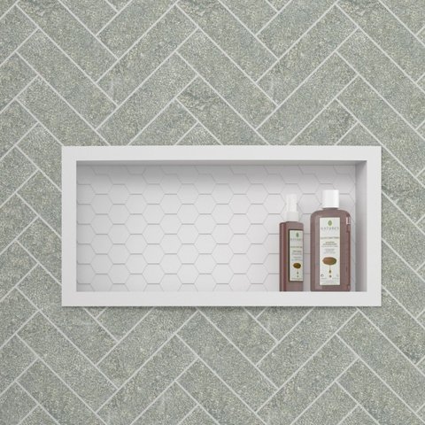 Nicho para Banheiro em Plástico Injetado Max 60x27cm Branco