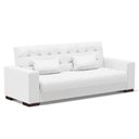 Ver imagem 1 de Sofá Cama 02 Lugares Lisboa Corino - D’Rossi Cor Branco