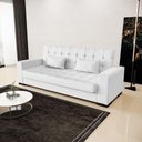 Ver mais imagens de Sofá Cama 02 Lugares Lisboa Corino - D’Rossi Cor Branco