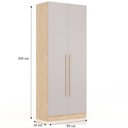 Ver imagem 3 de Quarto Modulado 3 Roupeiros 2 Mesas de Cabeceira e Um Ponte Casal San Diego