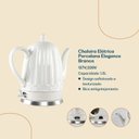 Ver imagem 2 de Chaleira Elétrica Porcelana Elegance 220v 1,8l Clássica Branca