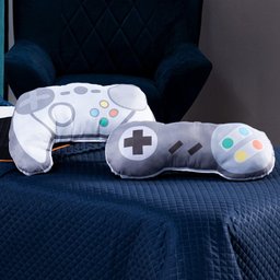 Kit Cobre Leito Retro Game Controle Dupla Face C/ Almofadas Queen 07 Peças - 2 Kit Cobre Leito Retro Game Controle Dupla Face C/ Almofadas Queen 07 Peças - 2