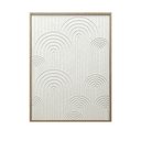 Ver imagem 1 de Quadro Decorativo Moldura em Madeira Relevo Arcos Branco 80x60cm Ja0074 Btc