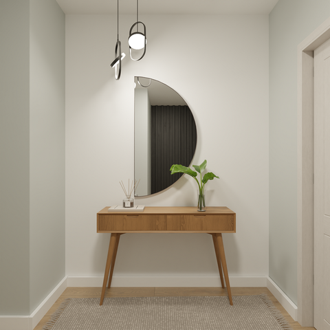 Espelho Orgânico 115cm X 60cm E25 Moldura Couro Café Luxo Lançamento Quarto