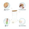 Conjunto de Potes Herméticos Com Tampa de Bambu 3 Peças 1650mL Oikos - 4