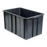 Caixas Plástica Preta com Tampa 140 Litros - 1