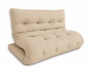 Ver imagem 1 de Futon 02 Lugares Slim 128X188X10cm - Cor Areia