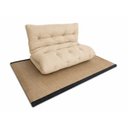 Ver imagem 4 de Futon 02 Lugares Slim 128X188X10cm - Cor Areia