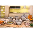 Ver imagem 3 de Fervedor Allegra Aço Inox 12cm 1,4l Tramontina Fogão Indução