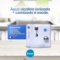 Purificador Água Natural Alcalina Ionizada C/ Ozônio Fitzon Cinza 110v - Brazon - 3