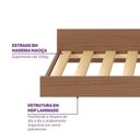 Ver imagem 4 de Cama Auxiliar Laca Prime Ii Casatema MadeiraOriginals Bege/Freijó