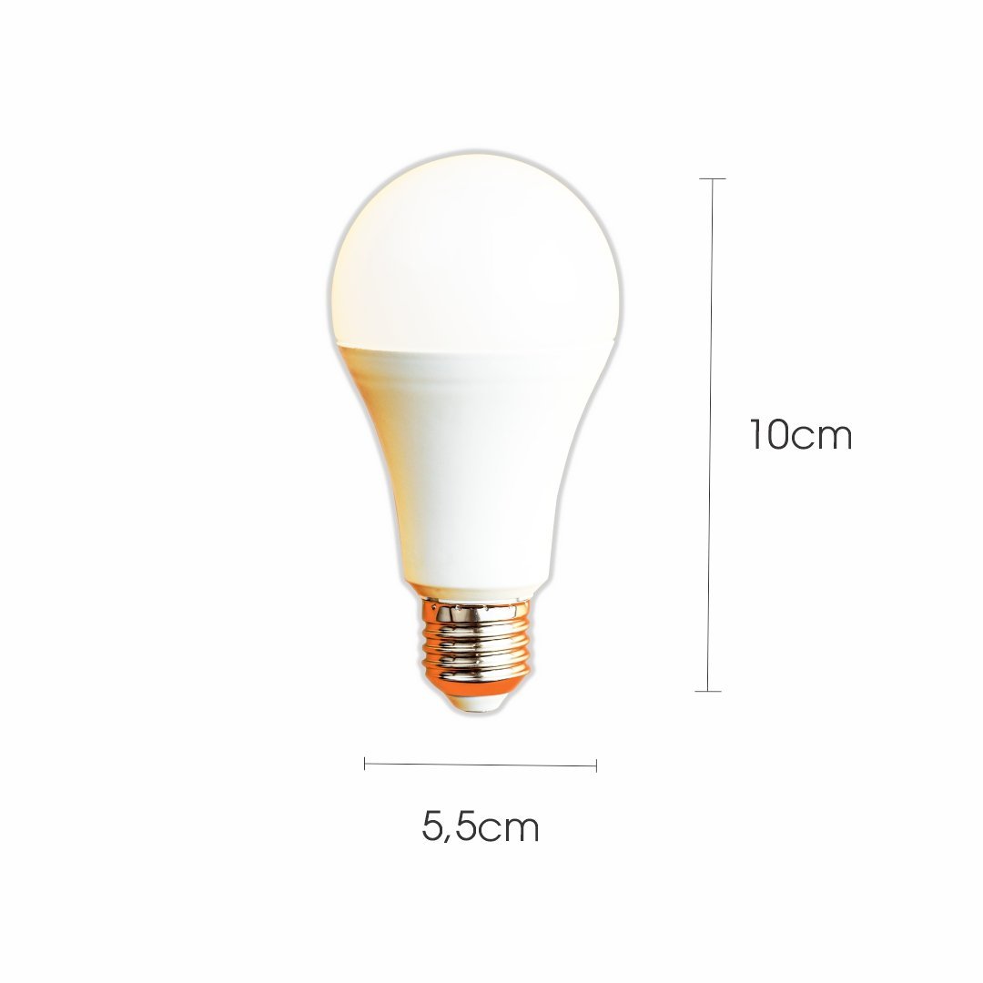 Lâmpadas Led Bulbo IP20 Bivolt 7w Luz Amarela Economy - 2