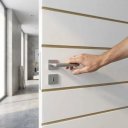 Ver imagem 5 de Folha Porta Frisada R50VL 210x80 Estrutura Pinus e MDF Pintura UV:Branco