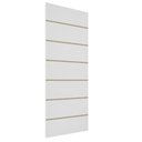 Ver imagem 4 de Folha Porta Frisada R50VL 210x80 Estrutura Pinus e MDF Pintura UV:Branco