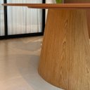 Ver imagem 7 de Mesa de Jantar Cone Oval 150x90 Cm Tampo Freijó Base Freijó