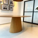 Ver imagem 5 de Mesa de Jantar Cone Oval 150x90 Cm Tampo Freijó Base Freijó