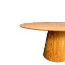 Ver imagem 4 de Mesa de Jantar Cone Oval 150x90 Cm Tampo Freijó Base Freijó