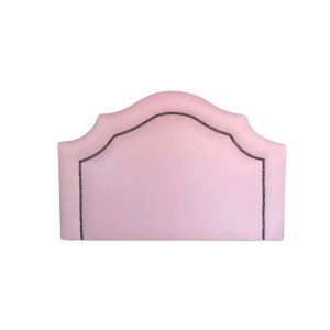 Cabeceira Solteiro Provençal Deluxe Corino Rosa Tacha Fumê