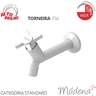 Torneira para Pia Modelo Parede Tam. 15cm Linha Módena Abs Cor Branco Durín - 2