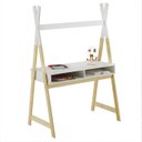 Ver imagem 7 de Mesa Infantil Escrivaninha Madeira Montessoriana Cabana 2 Nichos Simi Idimex