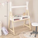 Ver imagem 2 de Mesa Infantil Escrivaninha Madeira Montessoriana Cabana 2 Nichos Simi Idimex