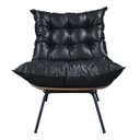 Ver imagem 5 de Poltrona e Puff Costela Couro Ecológico - Élpis Móveis - Couro Ecológico Preto