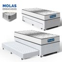 Ver imagem 3 de Cama Box com Auxiliar + Colchão de Molas Ensacadas Double Face Essence Probel Solteiro 88cm